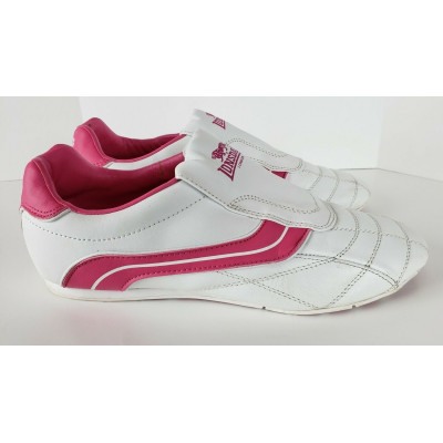Lonsdale Kids Benn Childs Trainers White/Cerise Ref