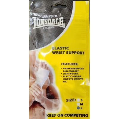 Lonsdale Woven Wrist Support White