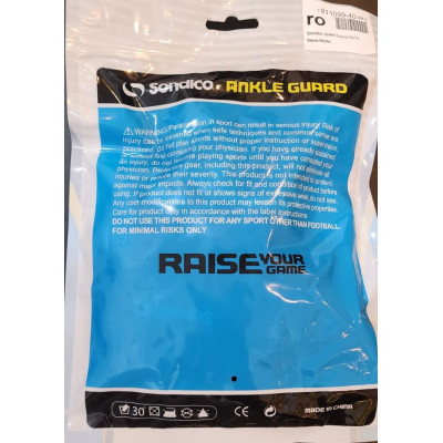 Sondico ankle guards Black/White SN13